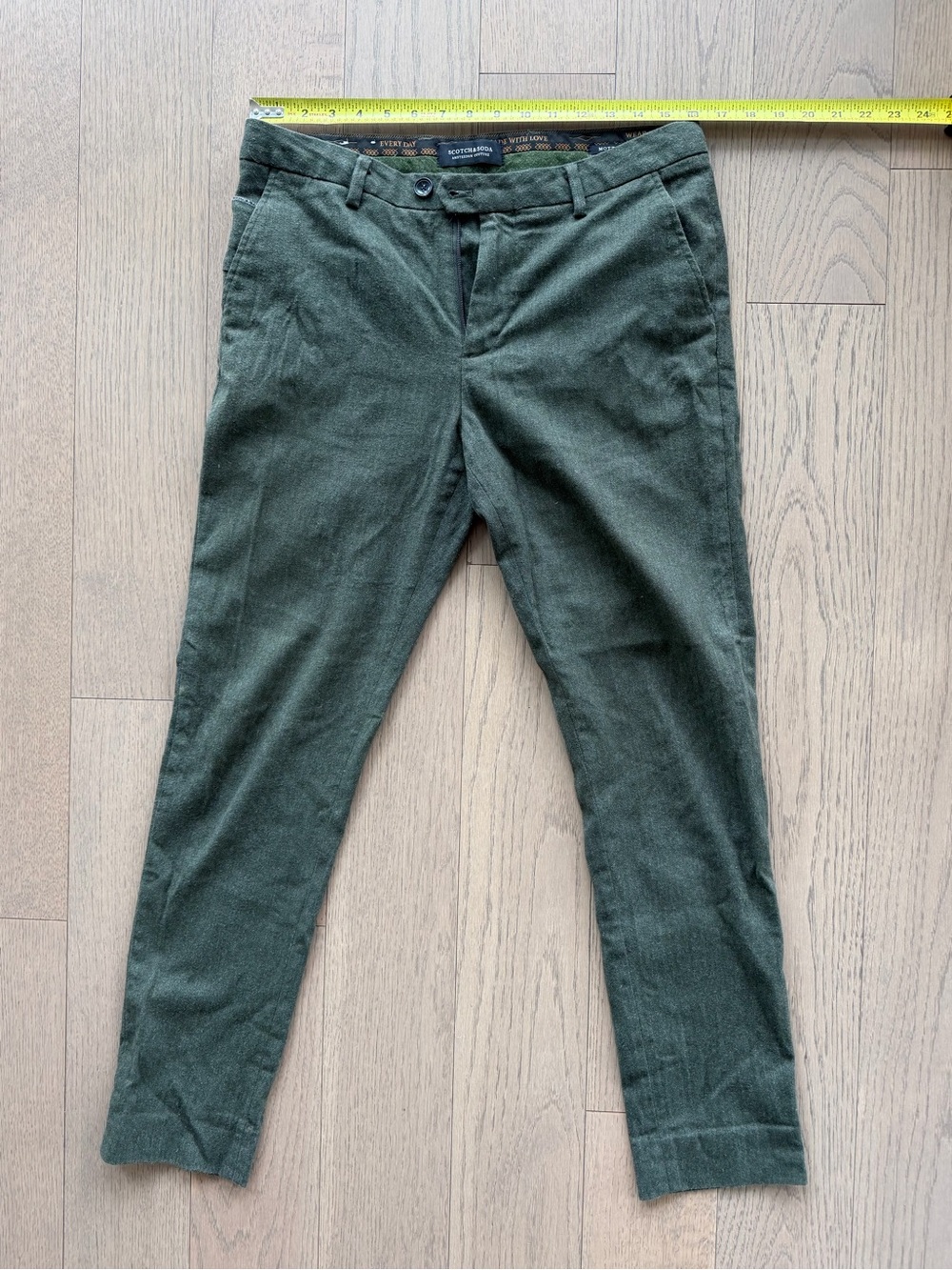 Scotch & Soda Dark Olive Slim Chinos